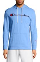 Men's Champion Embroidered Logo Hoodie - Blue