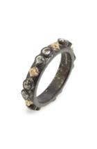 Women's Armenta Old World Sapphire Blackened Stack Ring