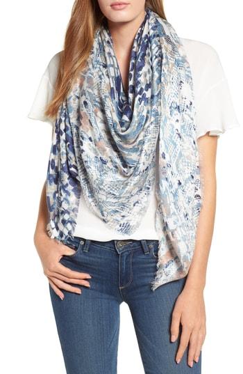 Women's Nordstrom Modal Scarf, Size - Blue
