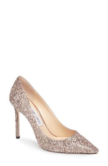 Women's Jimmy Choo Romy Glitter Pump Us / 40eu - Pink