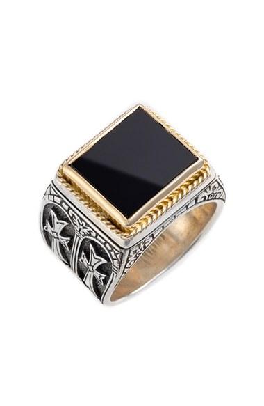 Men's Konstantino 'minos' Side Cross Ring
