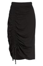 Women's Caslon Drawstring Cinched Pencil Skirt, Size - Black