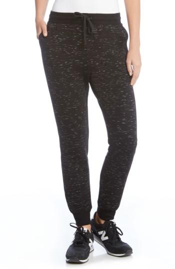 Women's Karen Kane Slub Fleece Joggers - Black