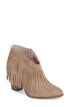 Women's Ariat Unbridled Layla Fringed Bootie .5 M - Brown