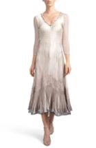 Women's Komarov Beaded A-line Dress - Beige
