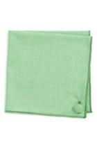 Men's Armstrong & Wilson Solid Wool Pocket Square, Size - Green