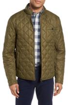 Men's Barbour Pod Slim Fit Water Resistant Quilted Jacket, Size - Green