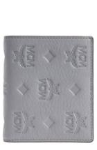 Women's Mcm Klara Leather Bifold Wallet - Grey