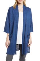 Women's Eileen Fisher Organic Linen & Cotton Kimono Cardigan