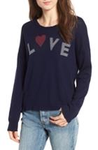 Women's Sundry Love Wool & Cashmere Sweater - Blue