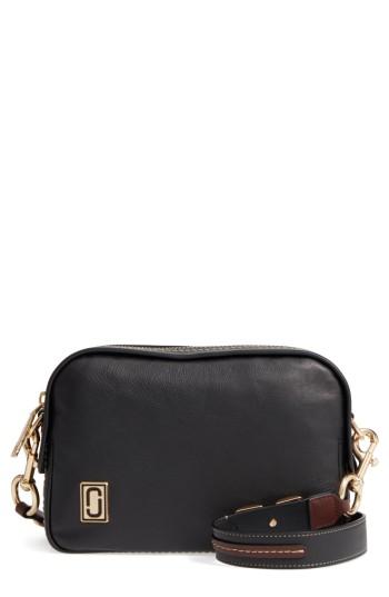 Marc Jacobs The Squeeze Leather Shoulder Bag - Black