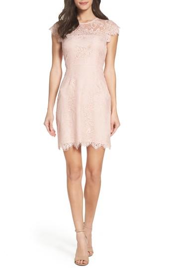 Women's Bb Dakota Jayce Lace Sheath Dress - Pink