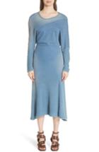 Women's Atlein Waffle Knit Sweatshirt Dress Us / 34 Fr - Blue