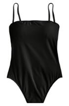 Women's J.crew Maggie Baby Bow Back One-piece Swimsuit - Black