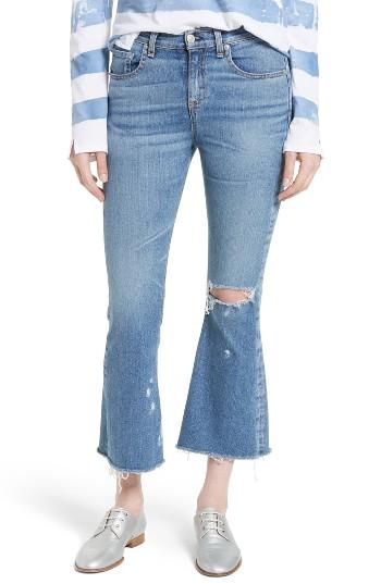 Women's Rag & Bone/jean High Rise Crop Flare Jeans