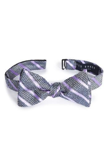 Men's Ted Baker London East End Stripe Silk Bow Tie