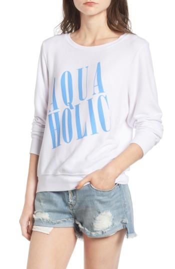 Women's Wildfox Aquaholic Sweatshirt - White