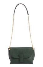 Loewe Avenue Leather Crossbody Bag - Green