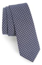 Men's Nordstrom Men's Shop Fallon Dot Silk & Cotton Skinny Tie