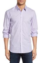 Men's Jeremy Argyle Fitted Mini Check Sport Shirt