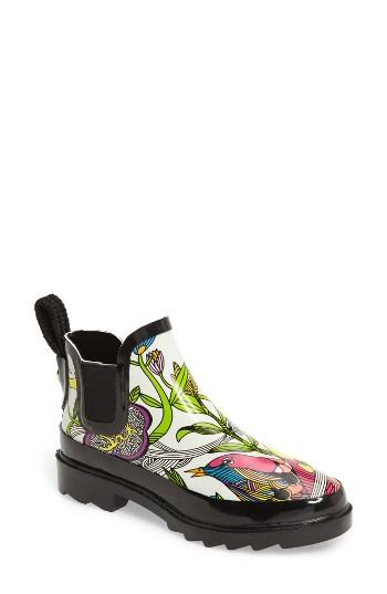 Women's Sakroots 'rhyme' Waterproof Rain Boot M - White