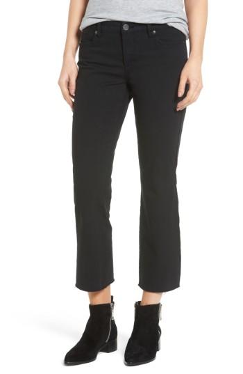 Women's Blanknyc Canvas Cropped Kick Flare Jeans - Black