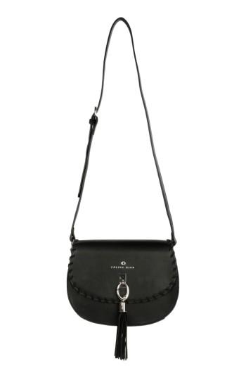 Celine Dion Espressivo Faux Leather Saddle Bag -
