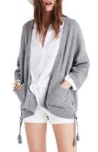 Women's Madewell Side Lace-up Cardigan