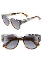Women's Dior Lady Dior 52mm Cat Eye Sunglasses - Grey/ Black/ Spotted