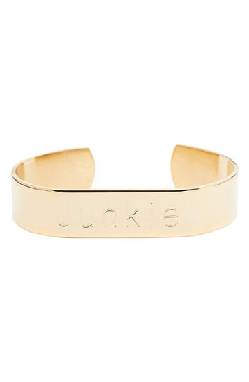 Women's The Accessory Junkie Engraved Junkie Cuff