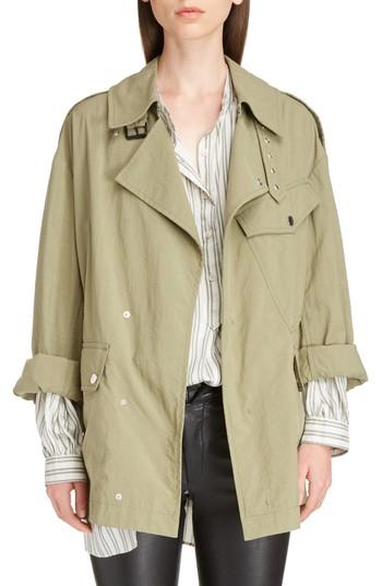 Women's Isabel Marant Lorenzo Field Jacket Us / 34 Fr - Green