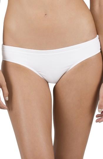 Women's Volcom Simply Solid Cheeky Bikini Bottoms - White