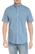 Men's Nordstrom Men's Shop Regular Fit Gingham Sport Shirt - Blue/green