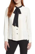 Women's Anne Klein New York Bow Blouse - White