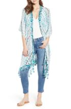 Women's Nordstrom Fringed Swim Cover-up, Size - Blue