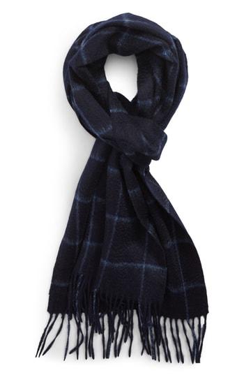Men's Nordstrom Men's Shop Cashmere Grid Scarf