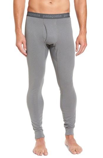 Men's Patagonia Capilene Midweight Base Layer Tights - Grey