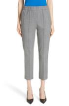 Women's Michael Kors Pintuck Wool Blend Trousers - Grey
