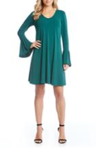 Women's Karen Kane Bell Sleeve Dress - Green