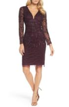 Women's Adrianna Papell Embellished Deep V-neck Sheath Dress
