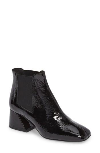 Women's Topshop Manuel Architectural Heel Bootie .5us / 36eu - Black