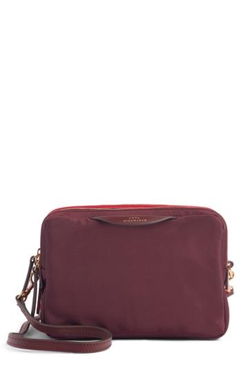 Anya Hindmarch The Triple Stack Nylon Crossbody - Burgundy