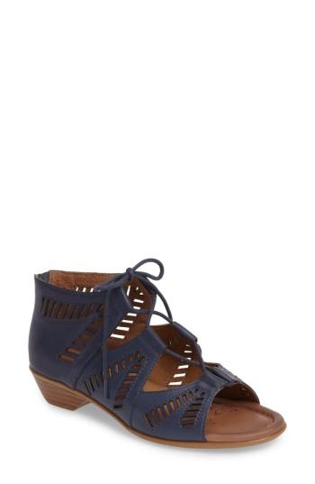 Women's Comfortiva Riley Ghillie Sandal .5 N - Blue