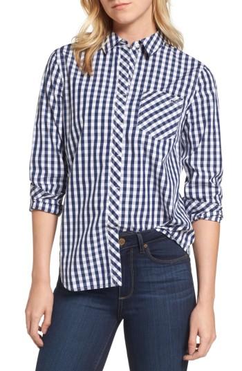Women's Vineyard Vines Seabreeze Gingham Pocket Shirt - Blue