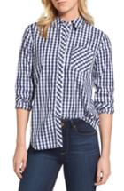 Women's Vineyard Vines Seabreeze Gingham Pocket Shirt - Blue
