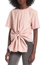 Women's Bp. Tie Front Blouse - Pink