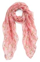 Women's Accessory Collective Floral Cluster Oblong Scarf, Size - Pink