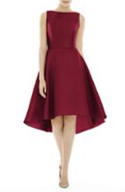 Women's Alfred Sung High/low Cocktail Dress
