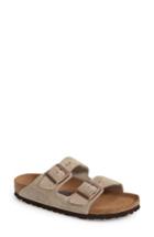 Women's Birkenstock 'arizona' Soft Footbed Suede Sandal -5.5us / 36eu B - Beige