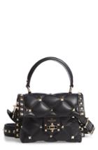 Valentino Garavani Mini Candystud Top Handle Leather Satchel - Black